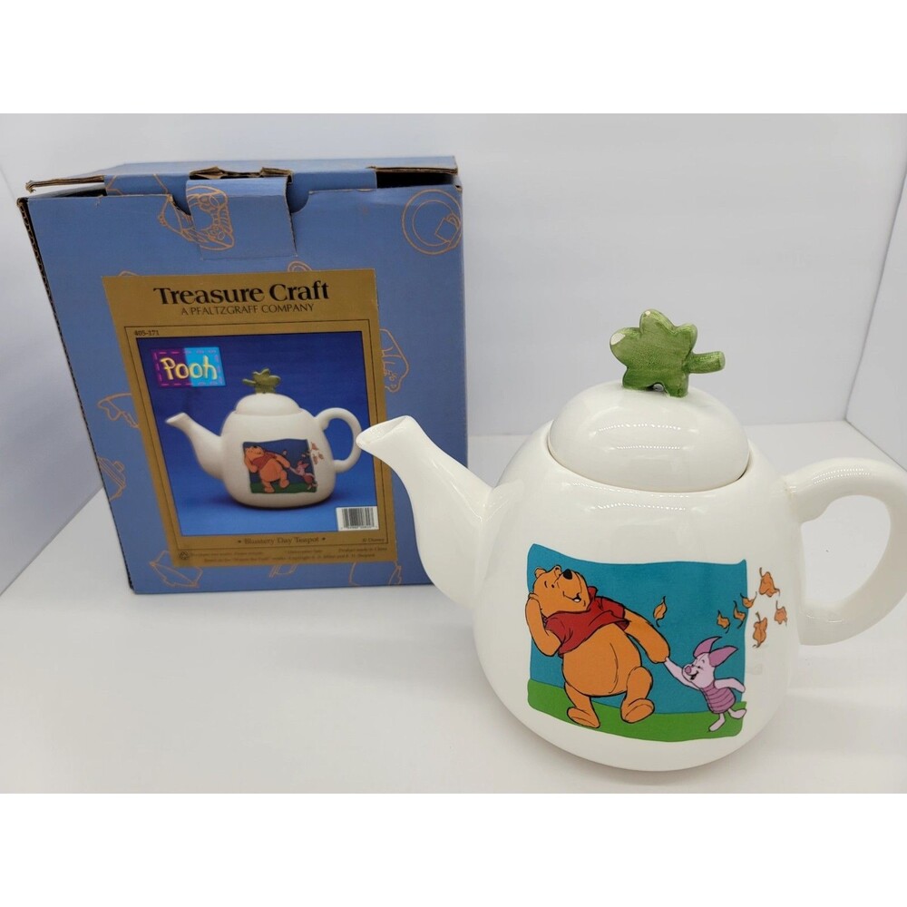 Winnie the Pooh Teapot Blustery Day by Treasure Craft Pzaltzgraff with Box